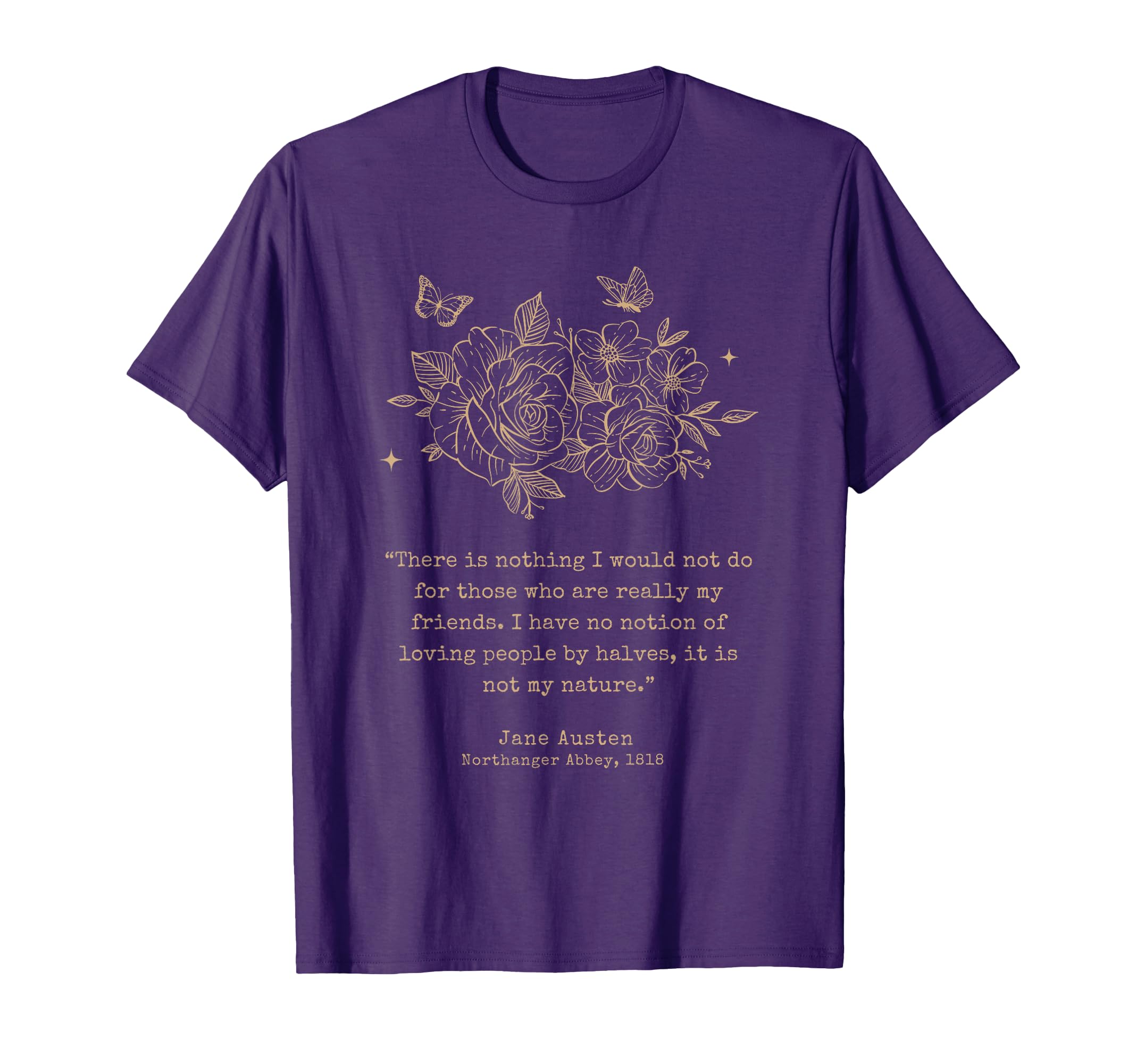 Jane Austen Dark Academia Bookish T-Shirt - Custom Art Print Unisex - T-Shirt, Sweatshirt, Hoodie