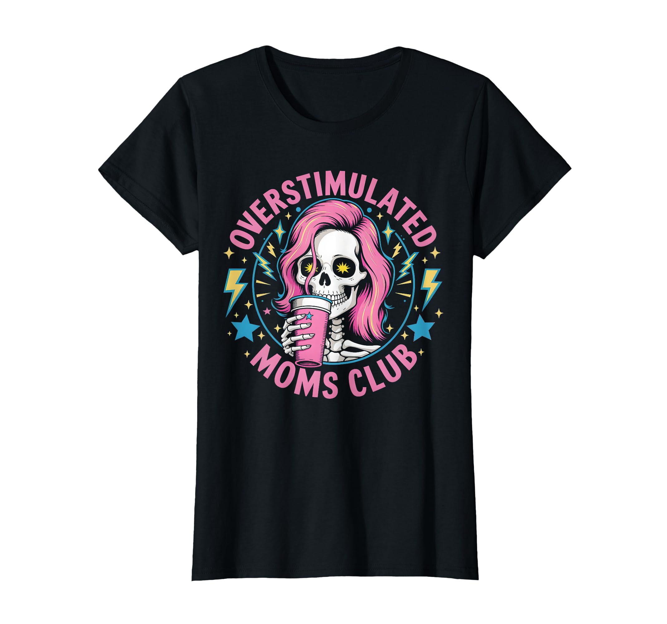 Overstimulated Moms Club Mother Day T-Shirt - Aesthetic Graphic Men Women - T-Shirt, Sweatshirt, Hoodie