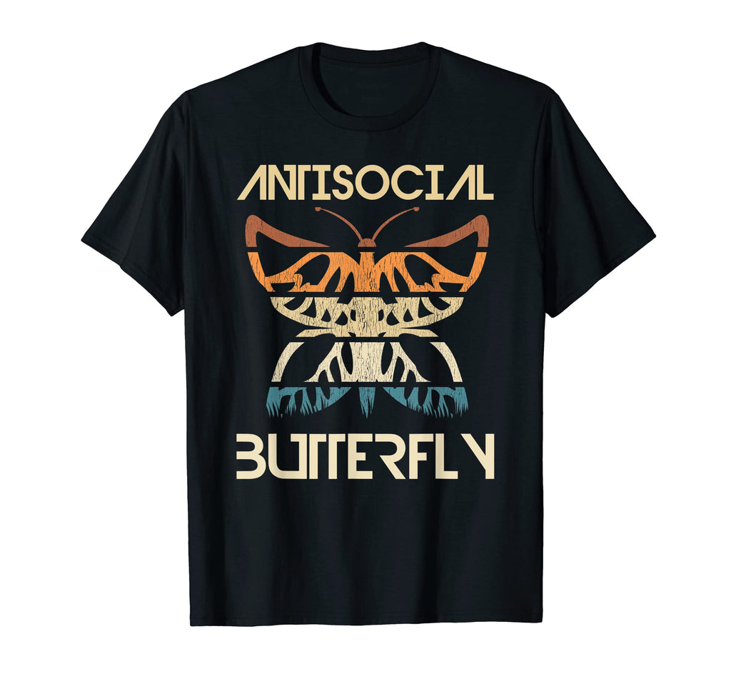 Antisocial Butterfly Funny Introvert T-Shirt - Novelty Apparel Unisex - T-Shirt, Sweatshirt, Hoodie