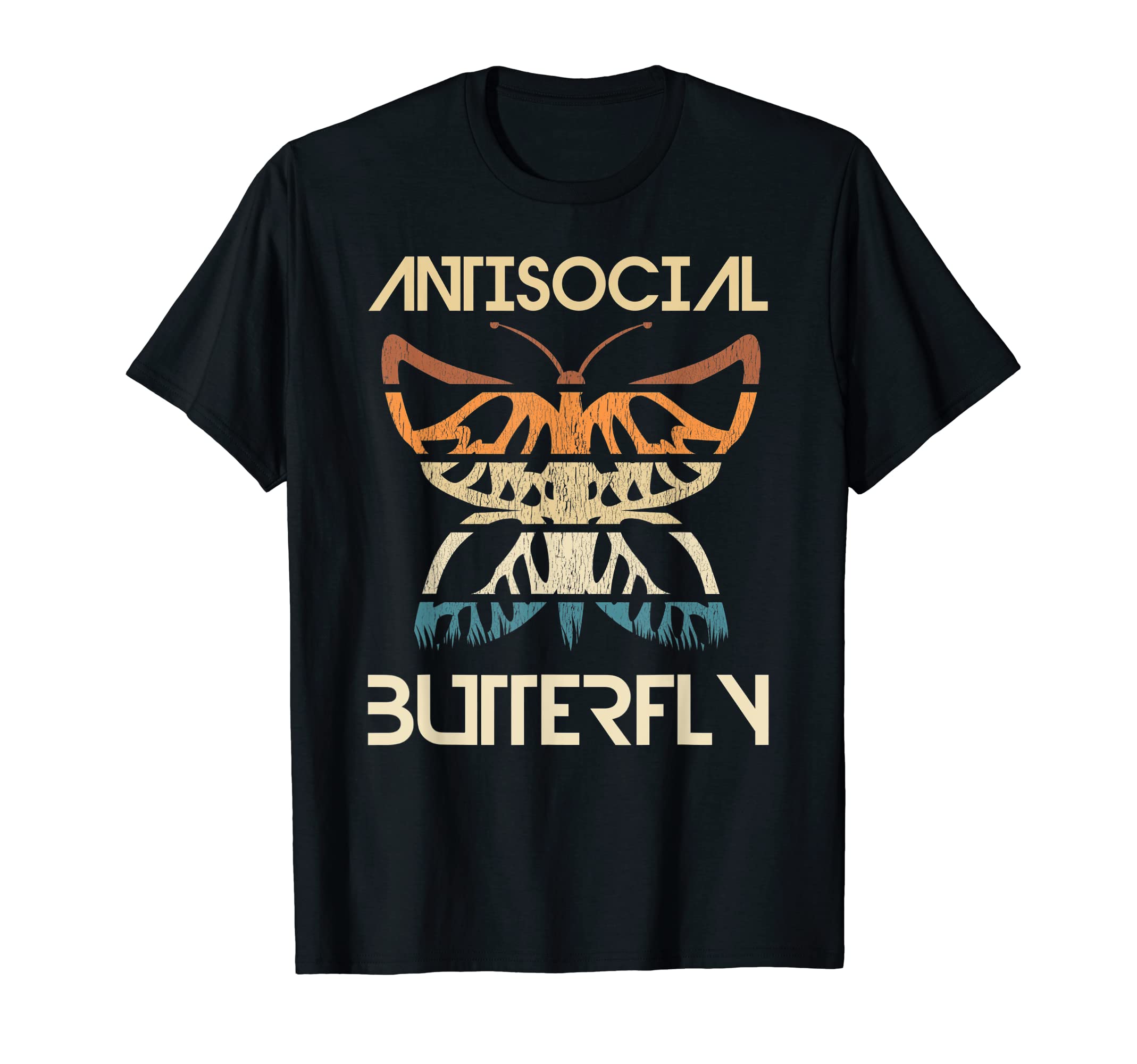 Antisocial Butterfly Funny Introvert T-Shirt - Novelty Apparel Unisex - T-Shirt, Sweatshirt, Hoodie