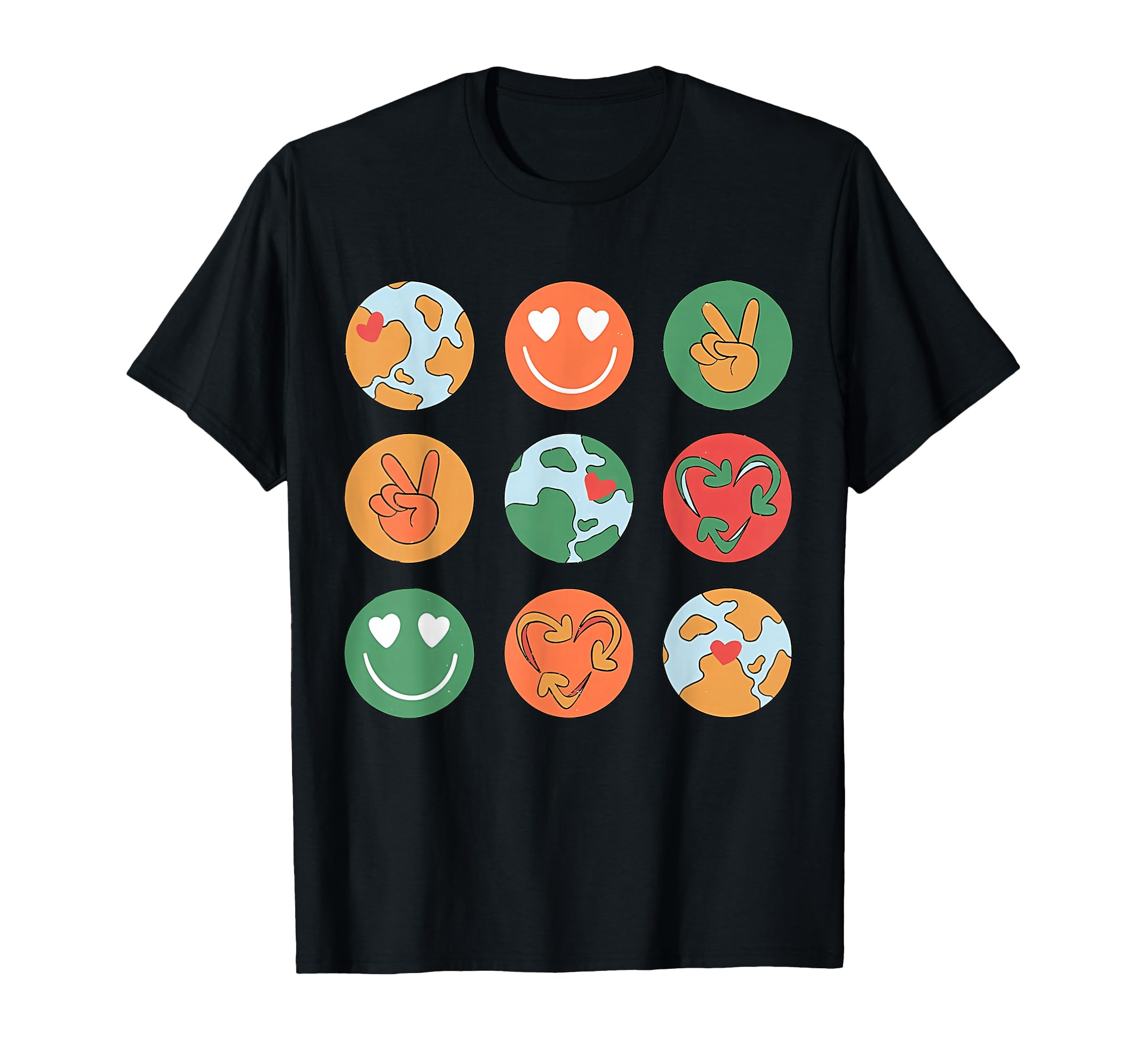 Peace Love Earth Day Everyday T-Shirt - Casual Everyday Wear Men Women - T-Shirt, Sweatshirt, Hoodie