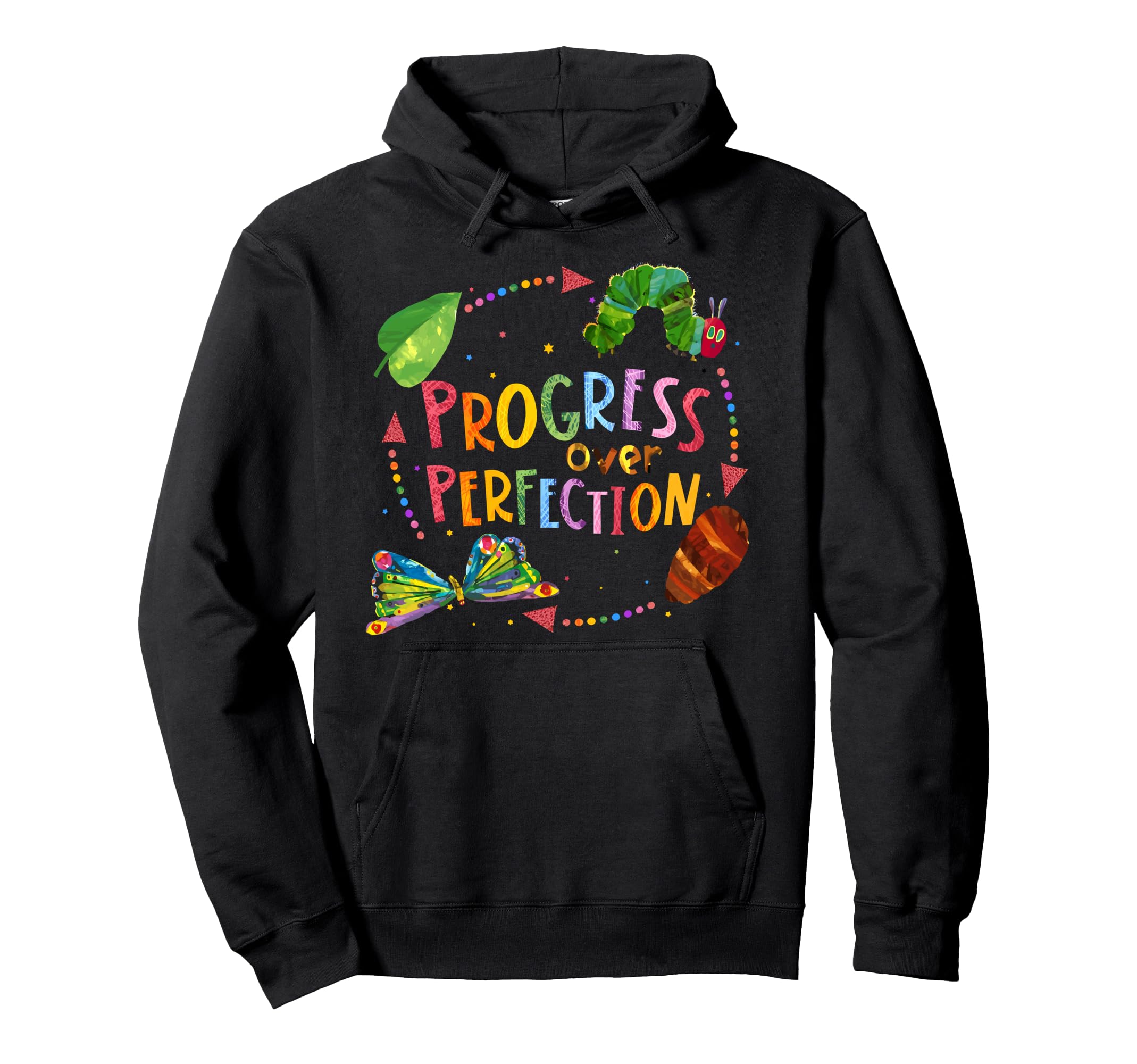 Progress Over Perfection Motivational Hoodie - Novelty Apparel for Adults - T-Shirt, Sweatshirt, Hoodie
