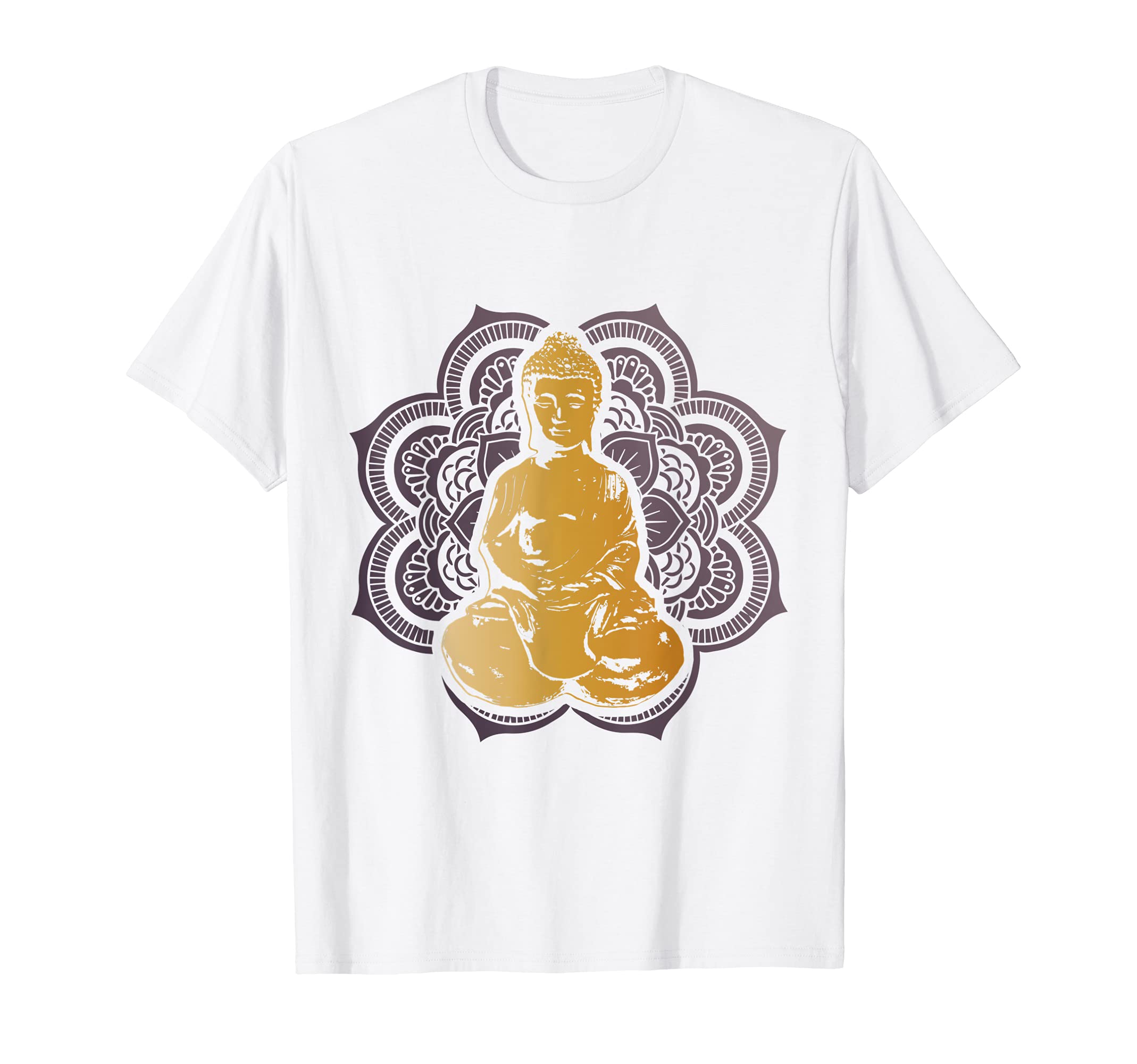 Spiritual Zen Buddha Mandala T-Shirt - Casual Everyday Wear for Adults - T-Shirt, Sweatshirt, Hoodie