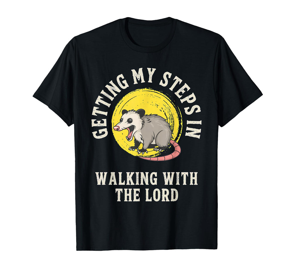 Getting My Steps Walking Lord Opossum T-Shirt - Trendy Graphic Men Women - T-Shirt, Sweatshirt, Hoodie