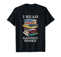 I Read Banned Books Bookworm T-Shirt - Custom Art Print Unisex - T-Shirt, Sweatshirt, Hoodie