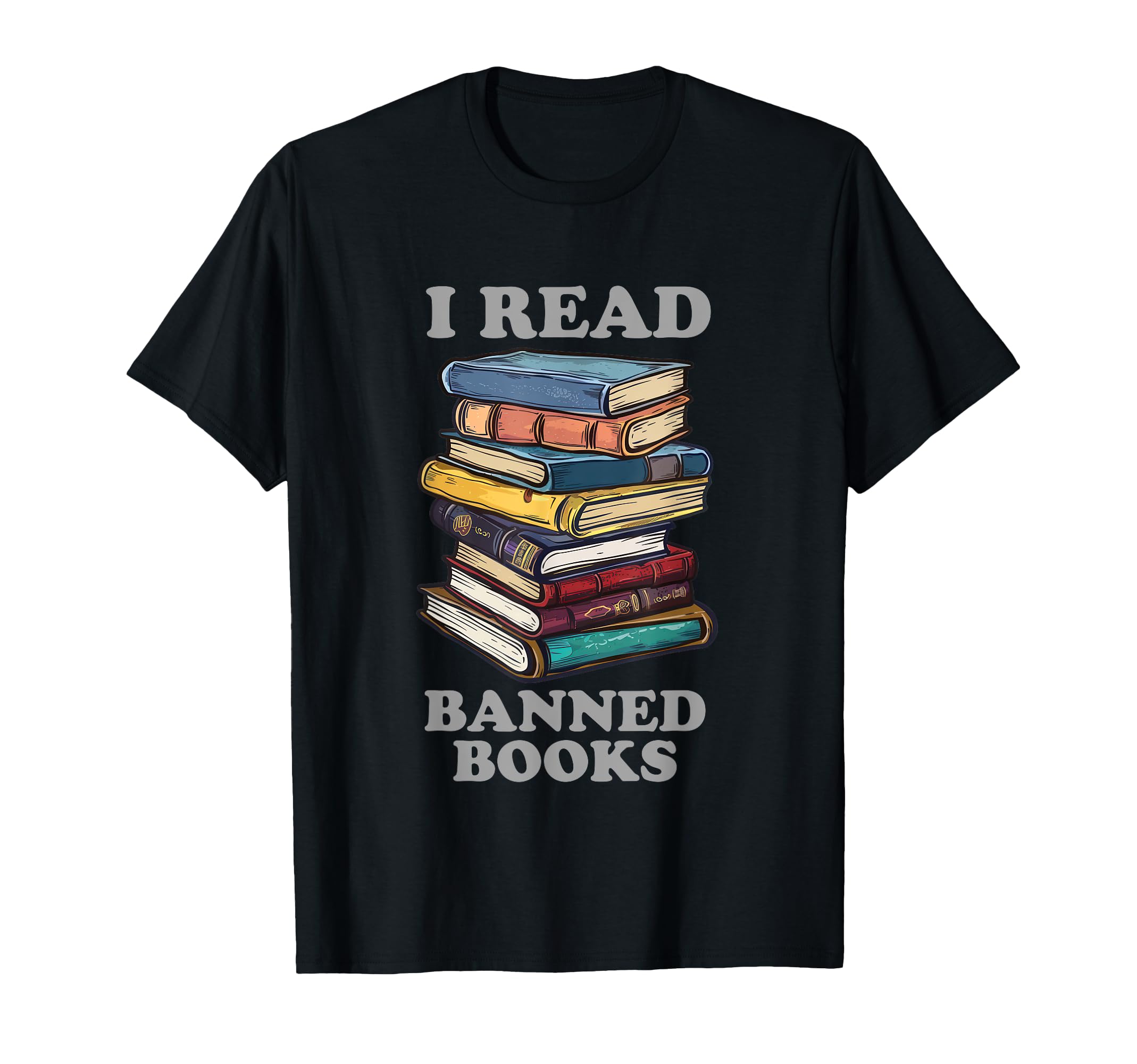 I Read Banned Books Bookworm T-Shirt - Custom Art Print Unisex - T-Shirt, Sweatshirt, Hoodie
