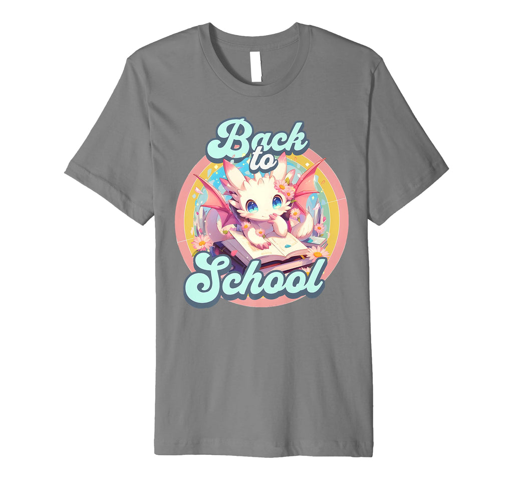 Lovely Dragon Back To School Anime T-Shirt - Custom Art Print for Adults - T-Shirt, Sweatshirt, Hoodie
