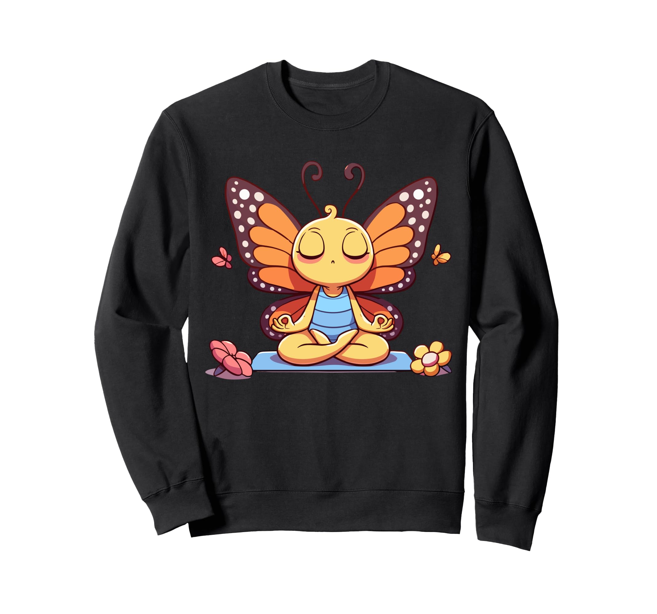 Meditation Butterfly Yoga Sweatshirt - Casual Everyday Wear for Adults - T-Shirt, Sweatshirt, Hoodie