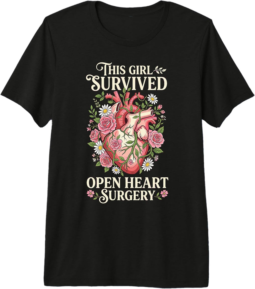 Open Heart Surgery Women Vintage Floral Heart Recovery Premium Tri-Blend T-Shirt Unisex T-shirt, Sweatshirt, Hoodie, Long Sleeve Tee - T-Shirt, Sweatshirt, Hoodie