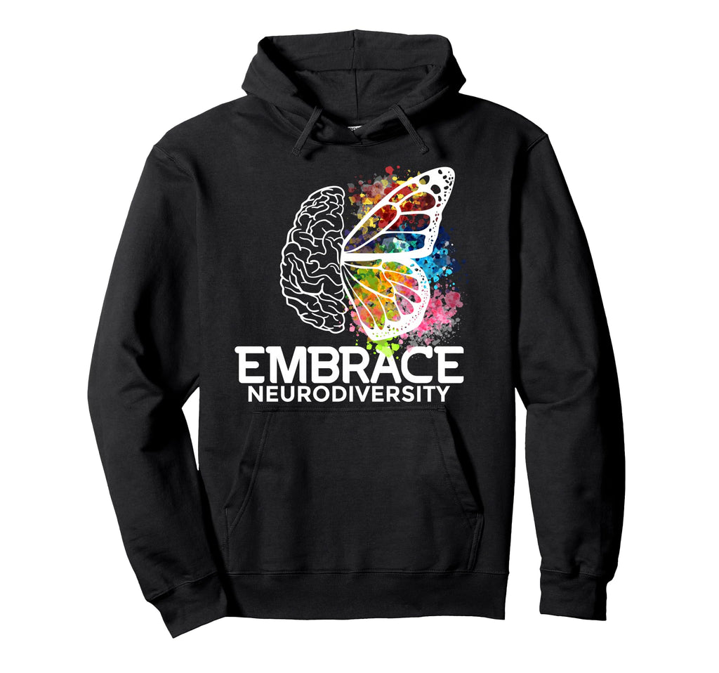 Embrace Neurodiversity Adhd Awareness Hoodie - Aesthetic Graphic Unisex - T-Shirt, Sweatshirt, Hoodie