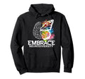 Embrace Neurodiversity Adhd Awareness Hoodie - Aesthetic Graphic Unisex - T-Shirt, Sweatshirt, Hoodie