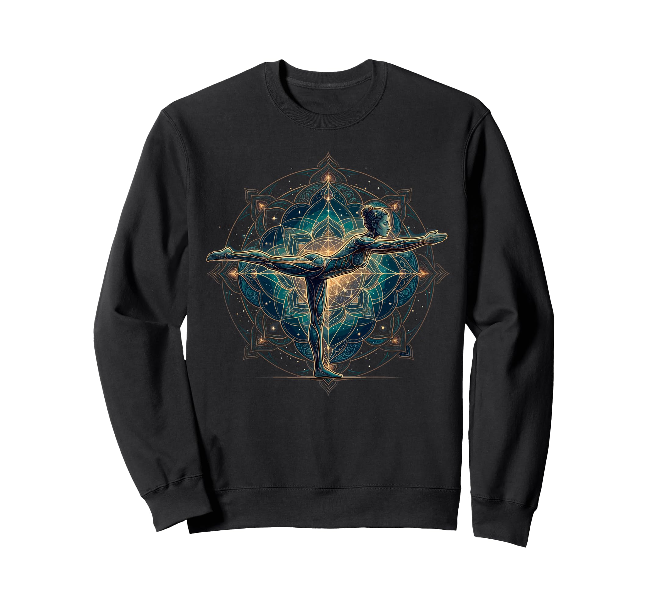 Yoga Pose Mandala Chakra Sweatshirt - Fun Novelty Design Men Women - T-Shirt, Sweatshirt, Hoodie