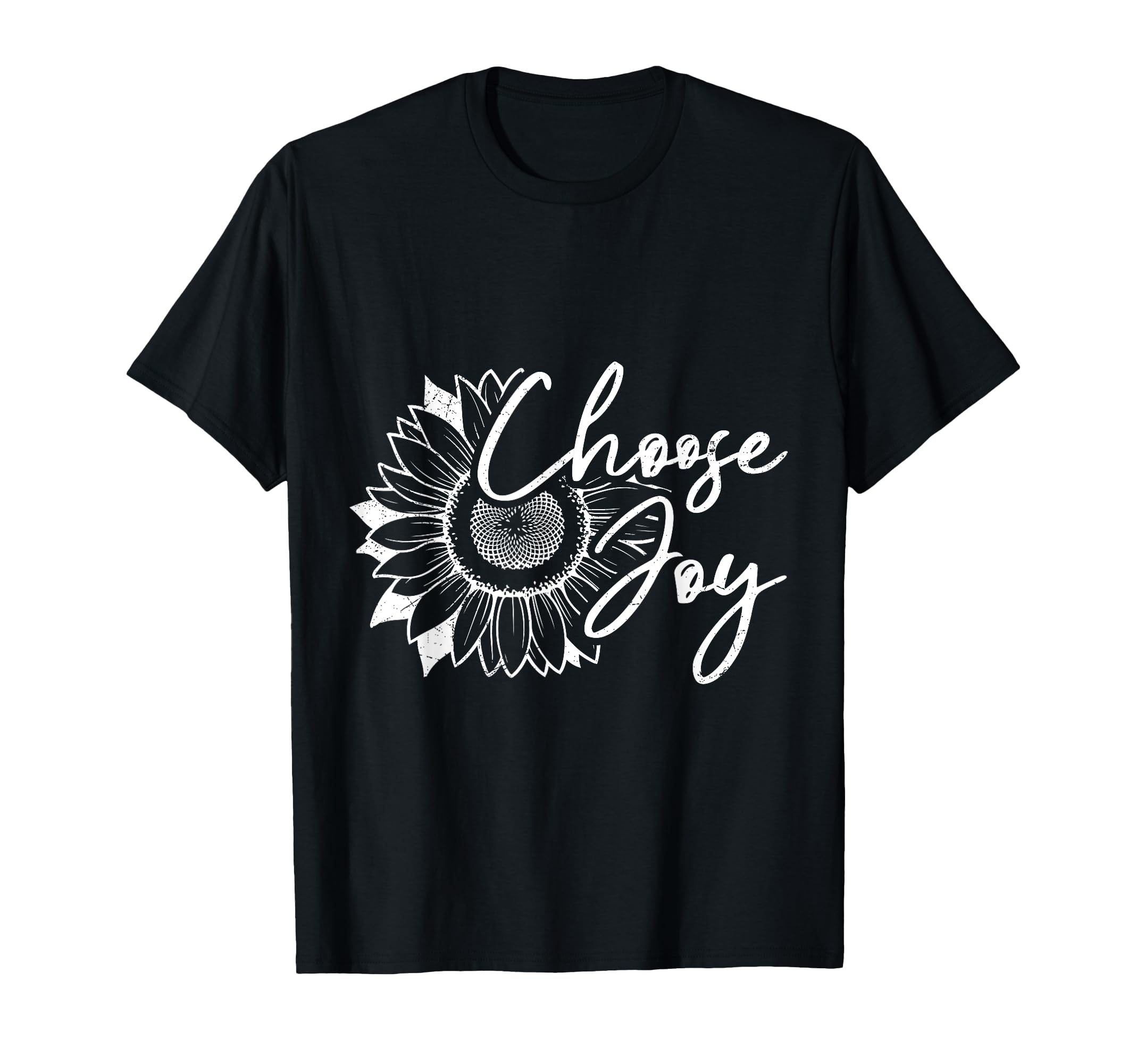Sunflowers Choose Joy Funny Positivity T-Shirt - Aesthetic Graphic Unisex - T-Shirt, Sweatshirt, Hoodie