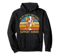 Im My Dogs Emotional Support Human Dog Hoodie - Graphic Print Men Women - T-Shirt, Sweatshirt, Hoodie