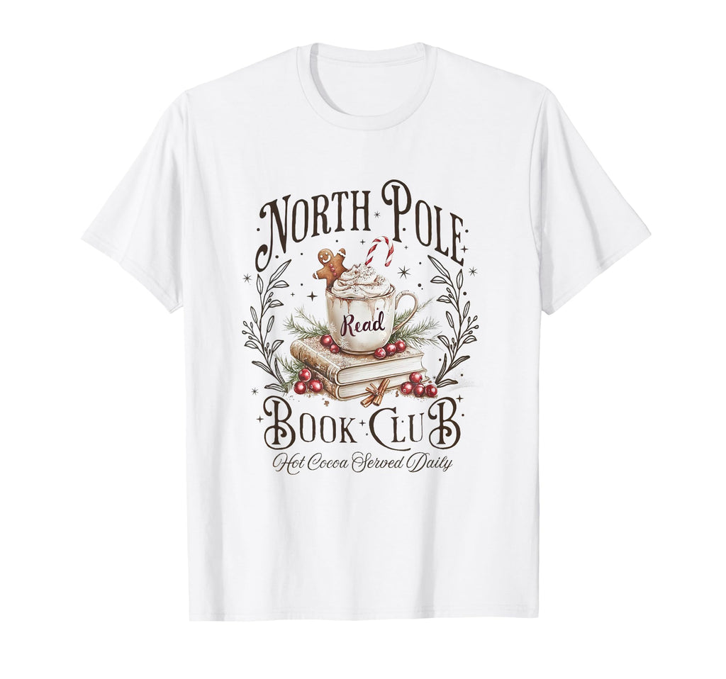 North Pole Read Book Club All Booked T-Shirt - Fun Novelty Design Men Women - T-Shirt, Sweatshirt, Hoodie