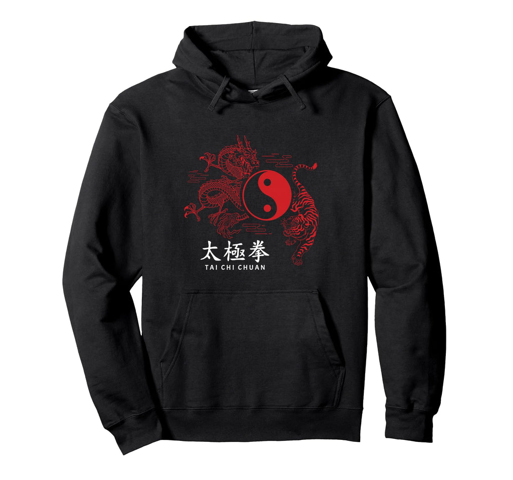 Tai Chi Meditation Martial Arts Zen Hoodie - Trendy Graphic for Adults - T-Shirt, Sweatshirt, Hoodie