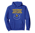 Overthinking Everything Bee Hoodie - Novelty Apparel Men Women - T-Shirt, Sweatshirt, Hoodie
