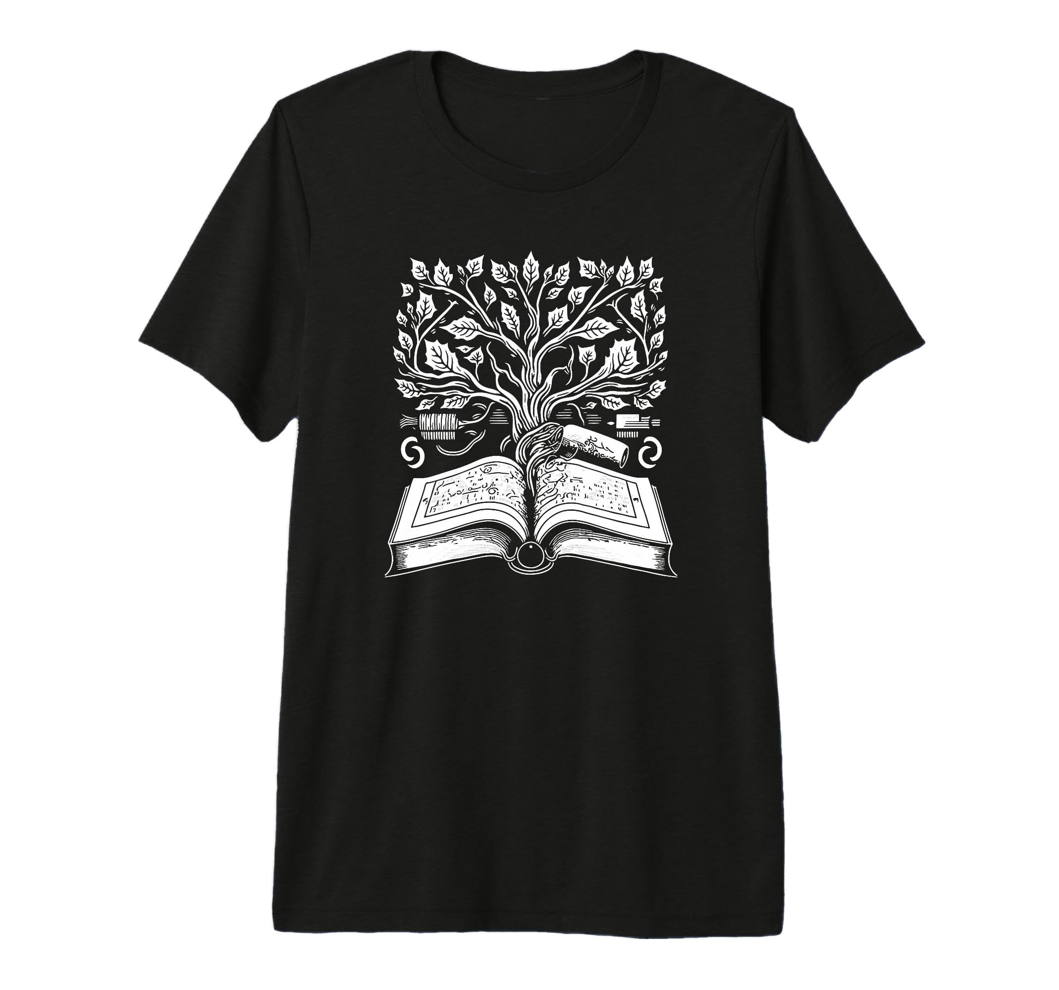 Tree Knowledge Book Lover Reader T-Shirt - Fun Novelty Design Men Women - T-Shirt, Sweatshirt, Hoodie