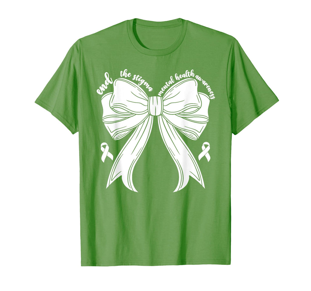 End Stigma Mental Health Awareness Month T-Shirt - Minimalist Print Unisex - T-Shirt, Sweatshirt, Hoodie
