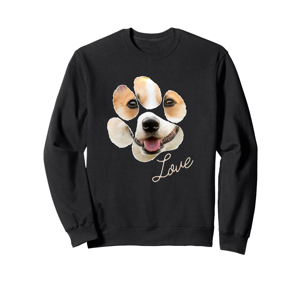 Dog Paw Corgi Portrait Sweatshirt - Graphic Print Men Women - T-Shirt, Sweatshirt, Hoodie