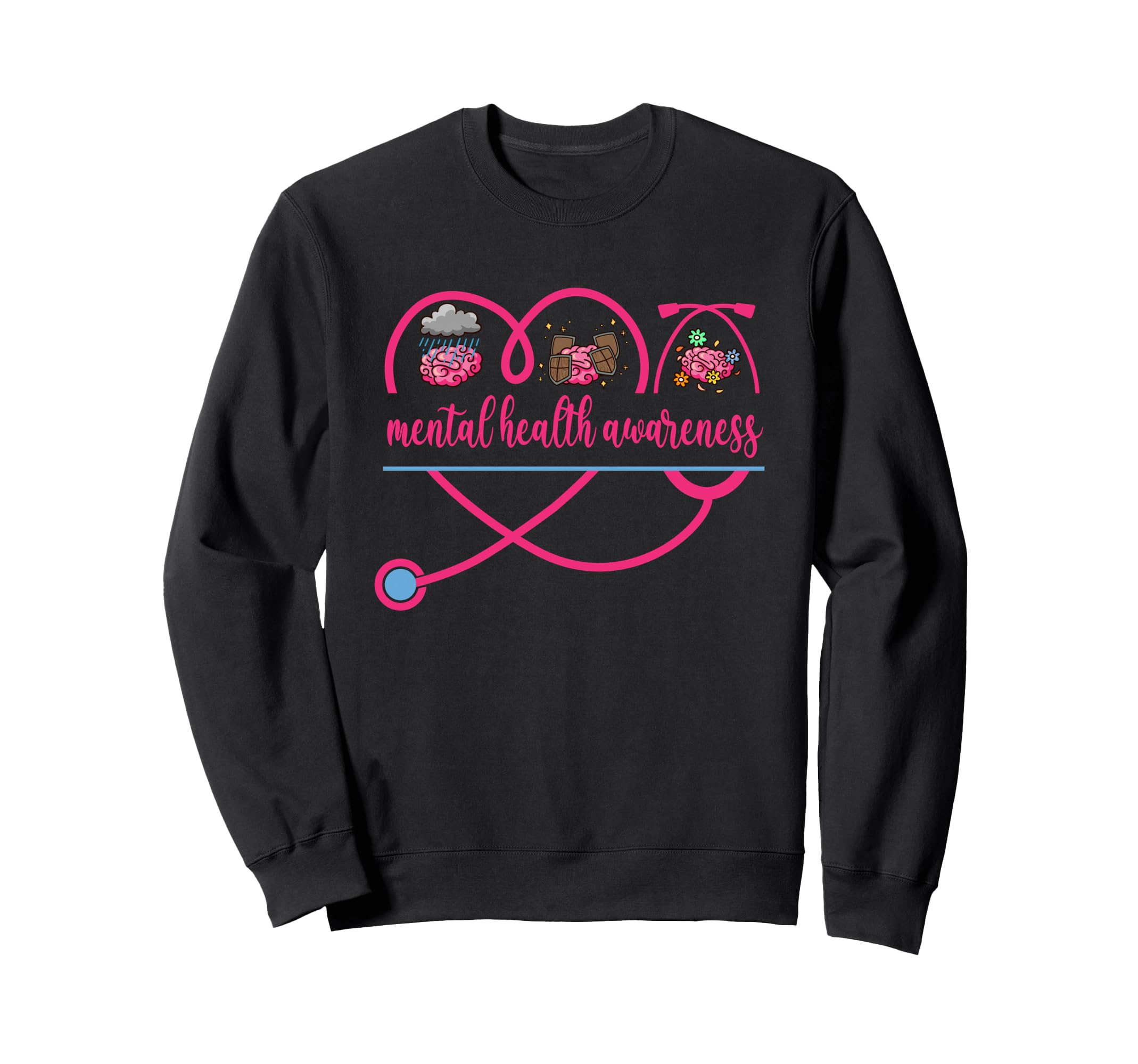 Mental Health Awareness Nurse Sweatshirt - Streetwear Style Unisex - T-Shirt, Sweatshirt, Hoodie