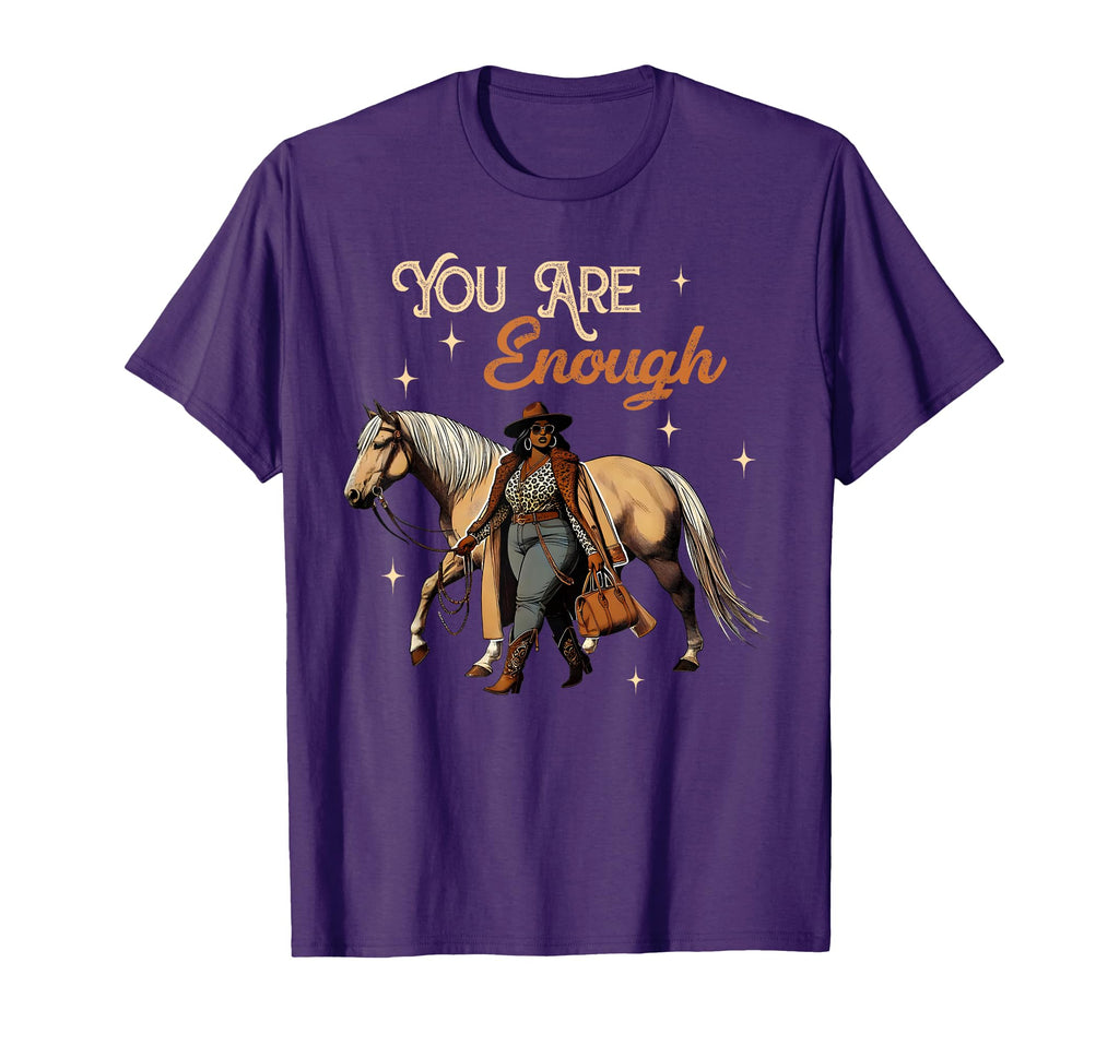 You Are Enough Christian Bible Black T-Shirt - Casual Everyday Wear Unisex - T-Shirt, Sweatshirt, Hoodie