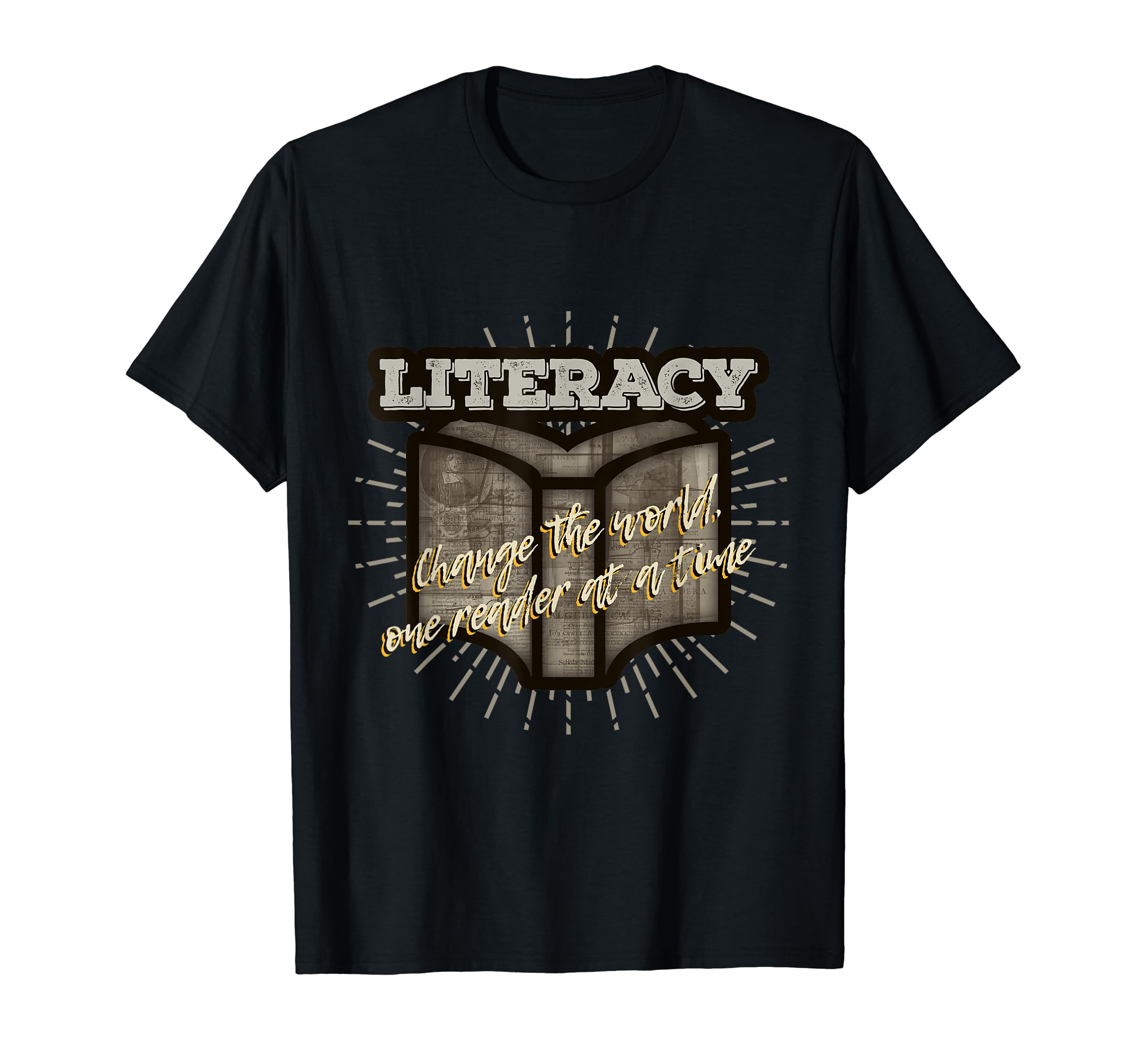 Change World Literature Gift Book T-Shirt - Minimalist Print for Adults - T-Shirt, Sweatshirt, Hoodie