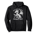 Just Who Loves Dragons And Books Book Hoodie - Minimalist Print for Adults - T-Shirt, Sweatshirt, Hoodie