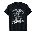 Coffee Books Introverted No People T-Shirt - Trendy Graphic for Adults - T-Shirt, Sweatshirt, Hoodie