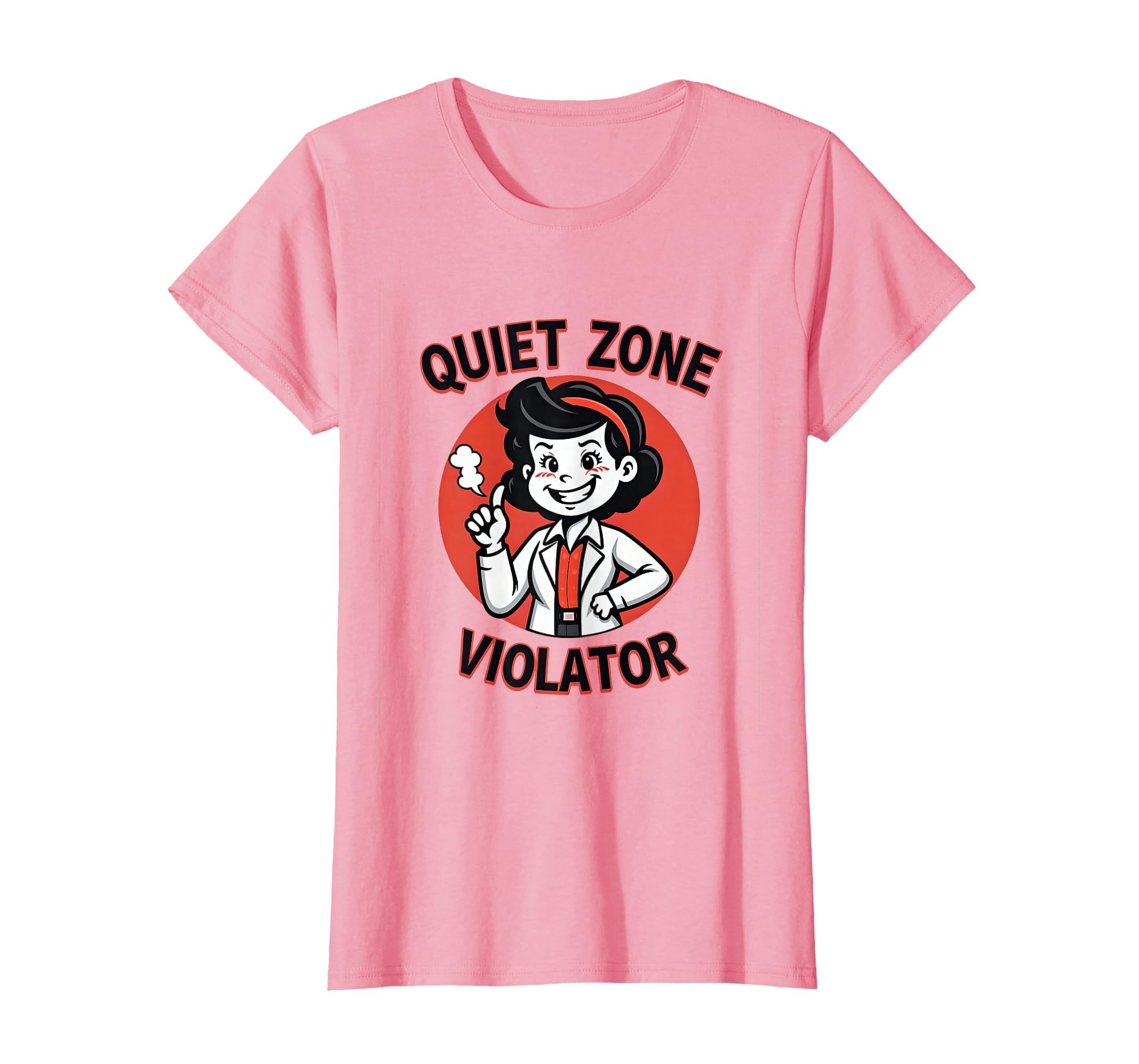Quiet Zone Violator Funny Introvert T-Shirt - Casual Everyday Wear Unisex - T-Shirt, Sweatshirt, Hoodie