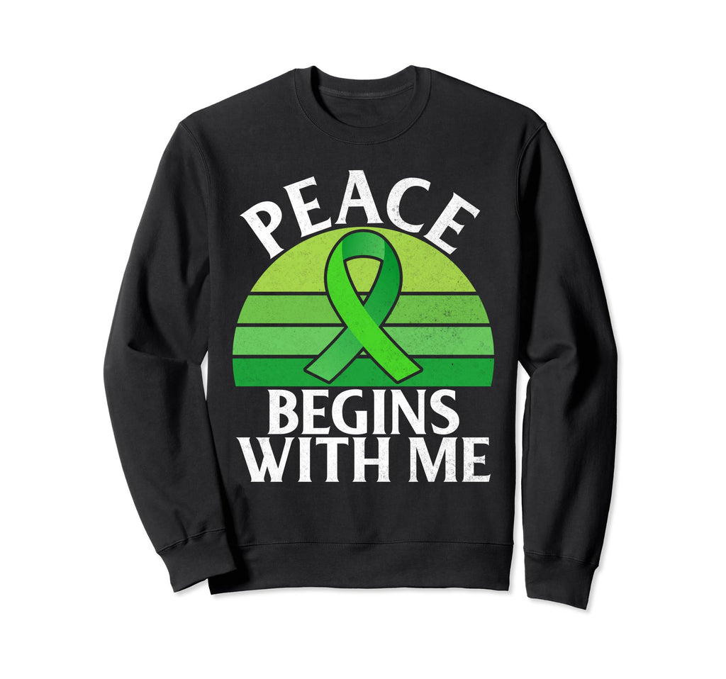 Peace Begins Me Mental Health Sweatshirt - Novelty Apparel Unisex - T-Shirt, Sweatshirt, Hoodie
