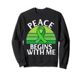 Peace Begins Me Mental Health Sweatshirt - Novelty Apparel Unisex - T-Shirt, Sweatshirt, Hoodie