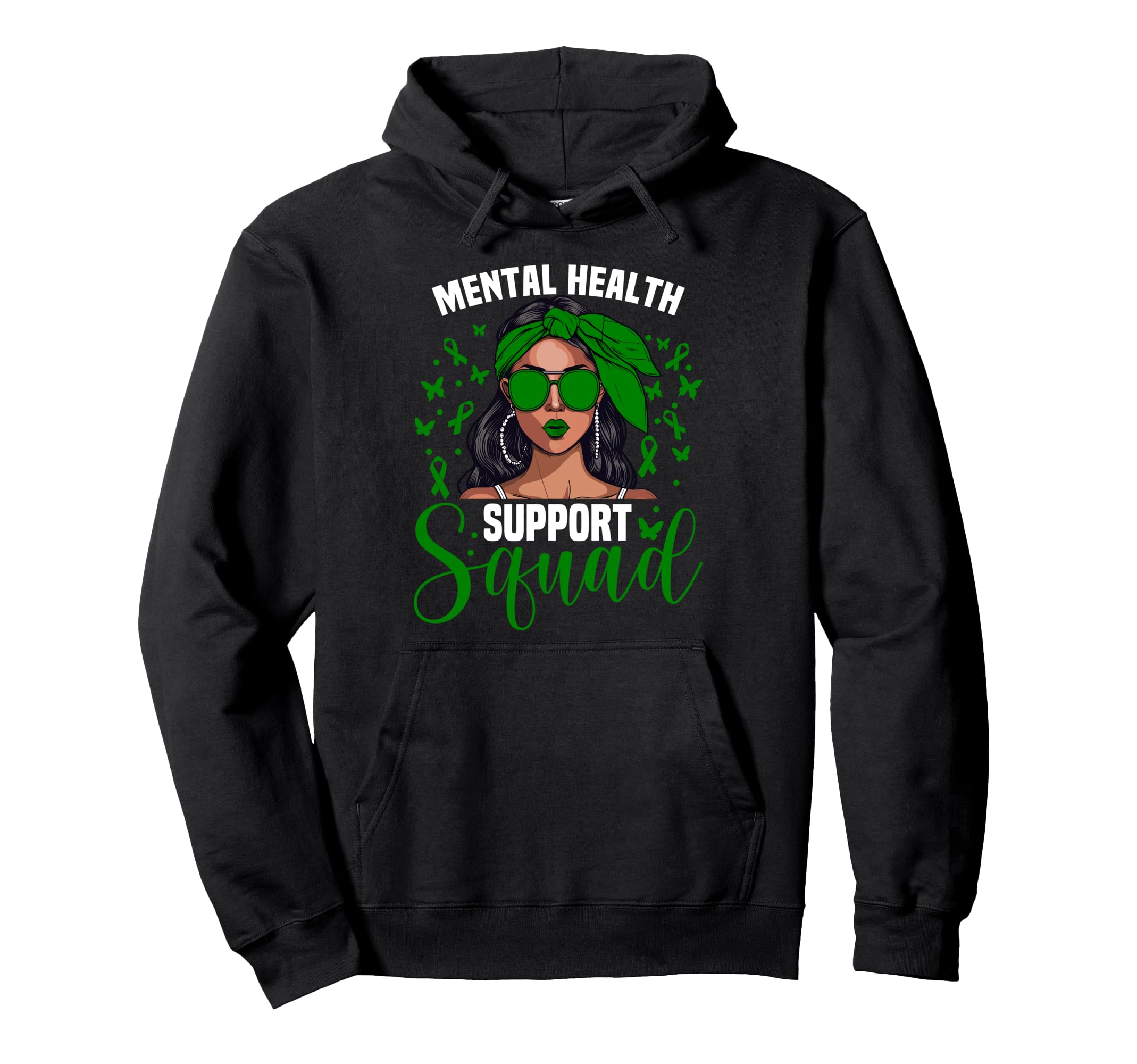 Mental Health Awareness Support Hoodie - Aesthetic Graphic Men Women - T-Shirt, Sweatshirt, Hoodie