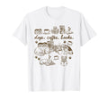 Dogs Coffee Books Lover Sweatshirt - Fun Novelty Design for Adults - T-Shirt, Sweatshirt, Hoodie