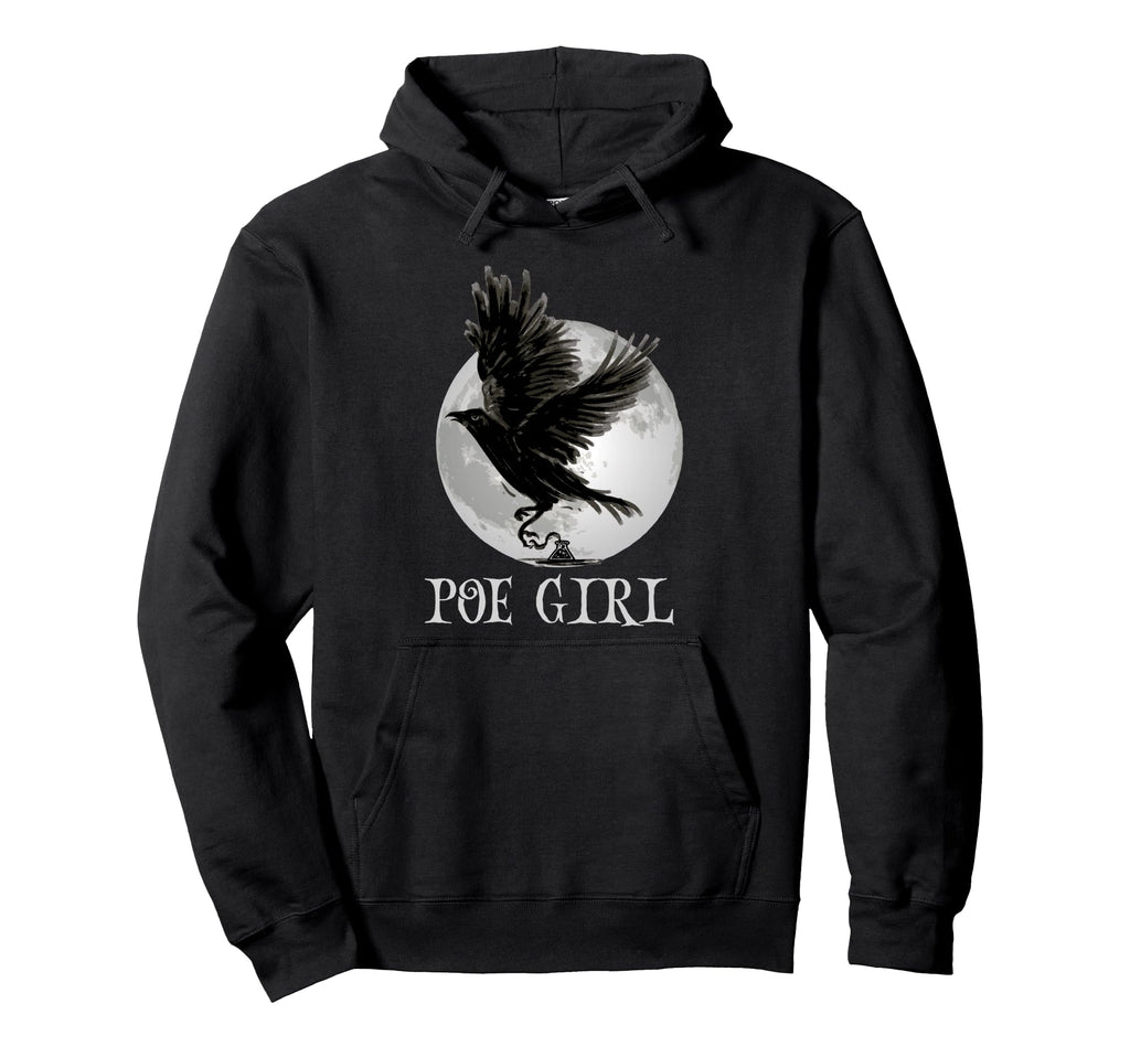 Edgar Allan Poe Raven Gothic Literature Hoodie - Trendy Graphic Men Women - T-Shirt, Sweatshirt, Hoodie