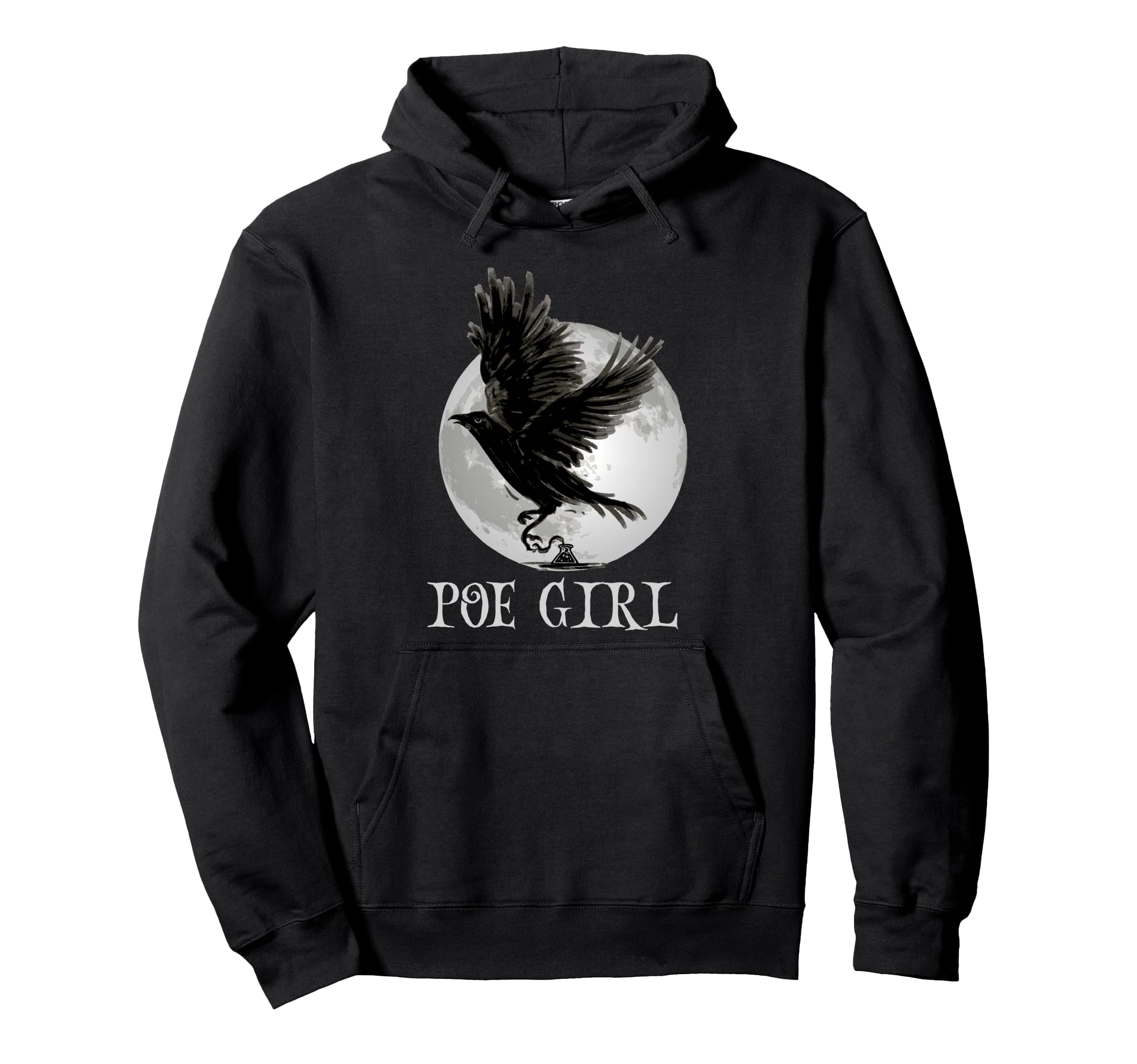 Edgar Allan Poe Raven Gothic Literature Hoodie - Trendy Graphic Men Women - T-Shirt, Sweatshirt, Hoodie