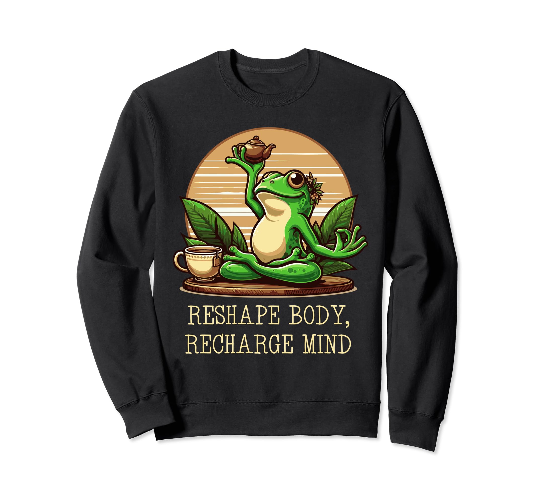 Reshape Body Recharge Mind Fitness Sweatshirt - Novelty Apparel for Adults - T-Shirt, Sweatshirt, Hoodie