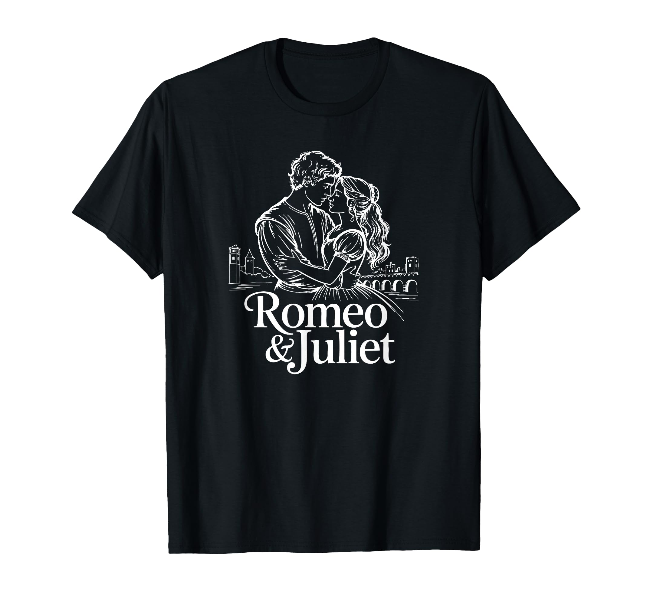 Romeo And Juliet Lovers Romantic T-Shirt - Fun Novelty Design for Adults - T-Shirt, Sweatshirt, Hoodie
