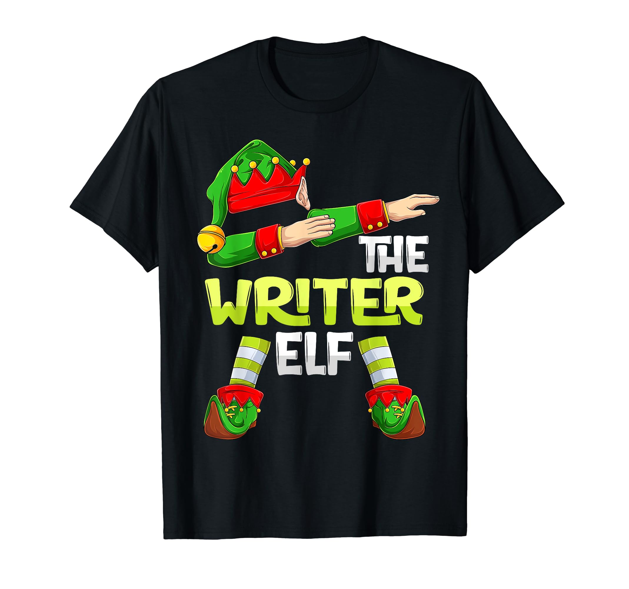 Dabbing Elf Literature Book Writers T-Shirt - Novelty Apparel for Adults - T-Shirt, Sweatshirt, Hoodie