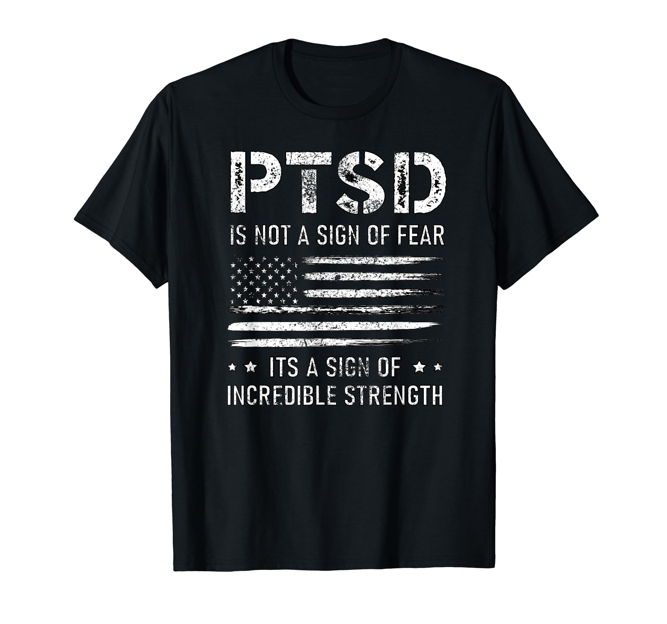 Ptsd Awareness American Flag Veteran T-Shirt - Streetwear Style for Adults - T-Shirt, Sweatshirt, Hoodie