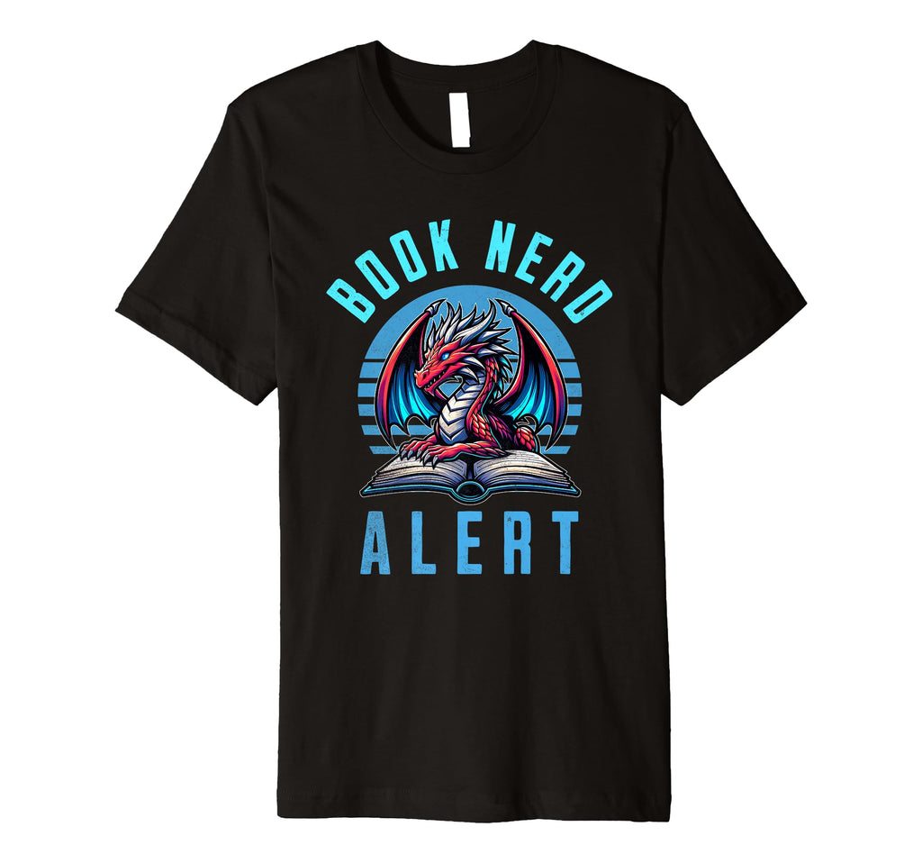 Dragon Reading Bookworm Book T-Shirt - Streetwear Style for Adults - T-Shirt, Sweatshirt, Hoodie