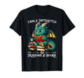 Easily Distracted Dragon And Books Nerds T-Shirt - Custom Art Print Unisex - T-Shirt, Sweatshirt, Hoodie
