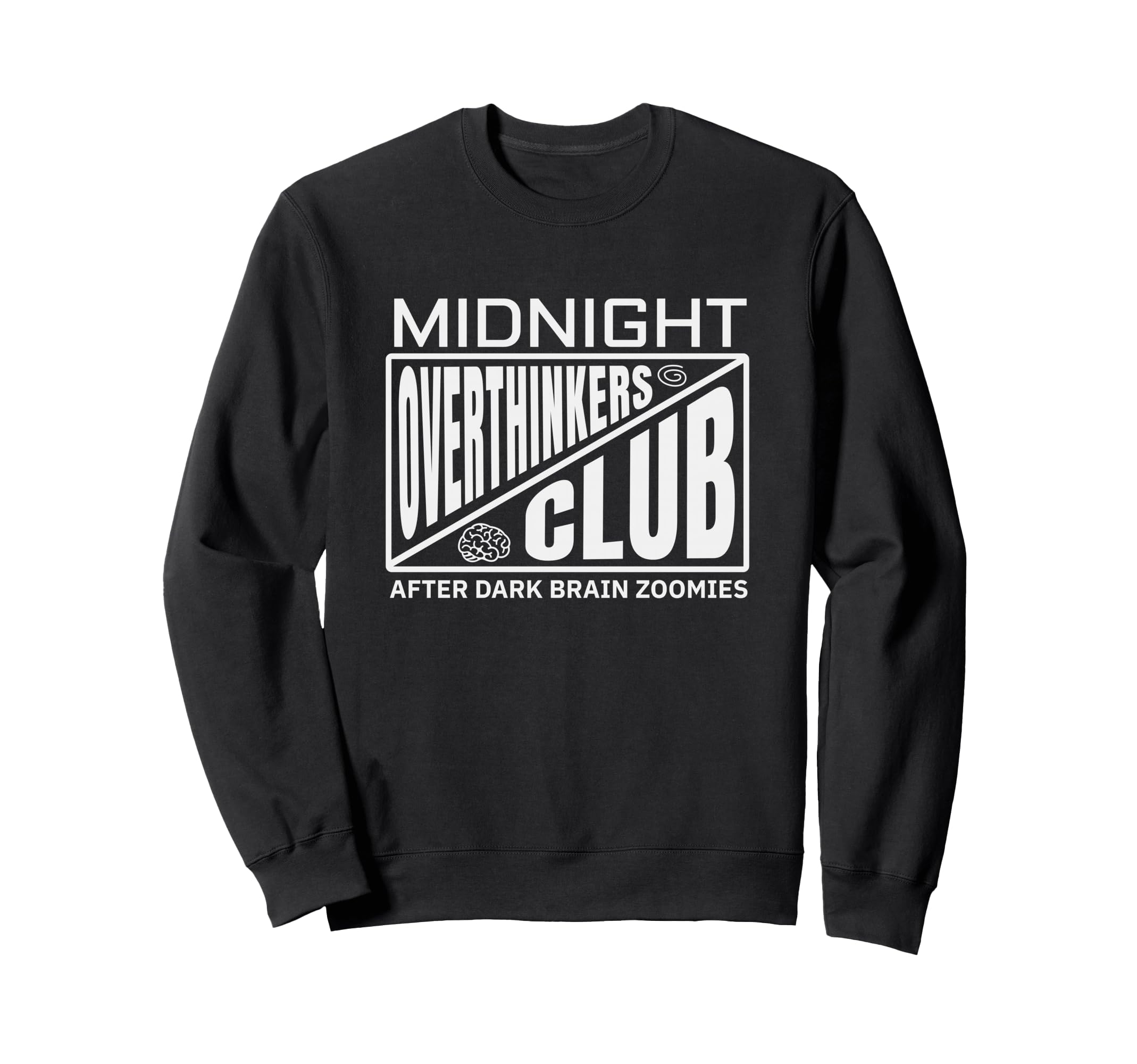 Funny Overthink Spirals Midnight Sweatshirt - Custom Art Print Unisex - T-Shirt, Sweatshirt, Hoodie