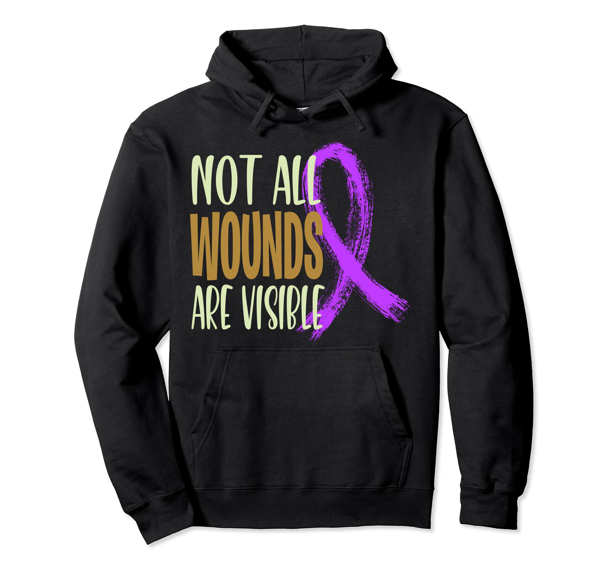 Not All Wounds Are Visible Mens Mental Hoodie - Trendy Graphic Men Women - T-Shirt, Sweatshirt, Hoodie