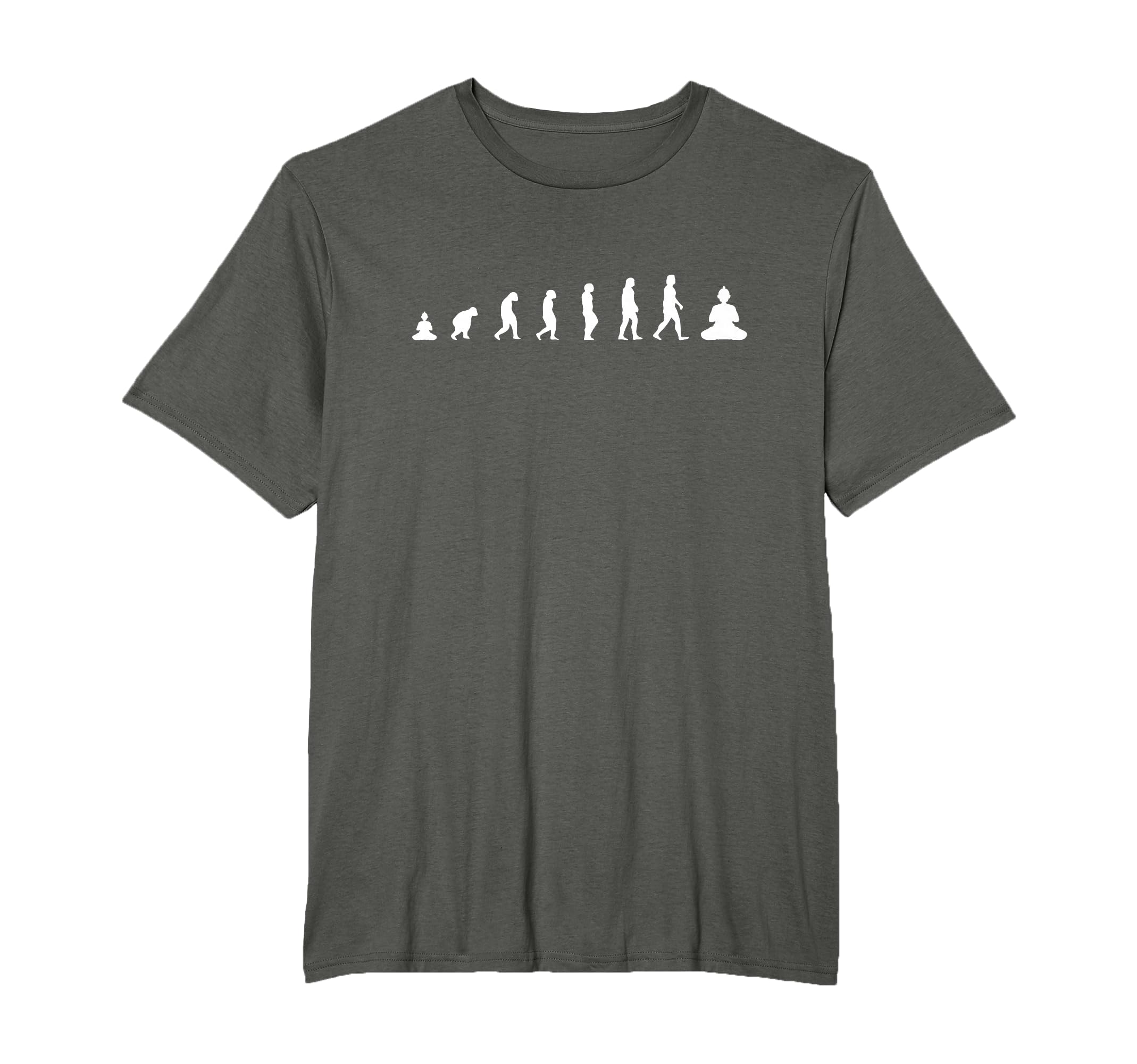 Zen Buddha Evolution Meditation T-Shirt - Casual Everyday Wear for Adults - T-Shirt, Sweatshirt, Hoodie