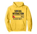 Social Battery Low Funny Introvert Hoodie - Streetwear Style Men Women - T-Shirt, Sweatshirt, Hoodie