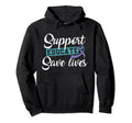 Support Educate Save Lives Suicide Hoodie - Custom Art Print for Adults - T-Shirt, Sweatshirt, Hoodie