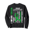 Mental Health Awareness Green Sweatshirt - Casual Everyday Wear Men Women - T-Shirt, Sweatshirt, Hoodie