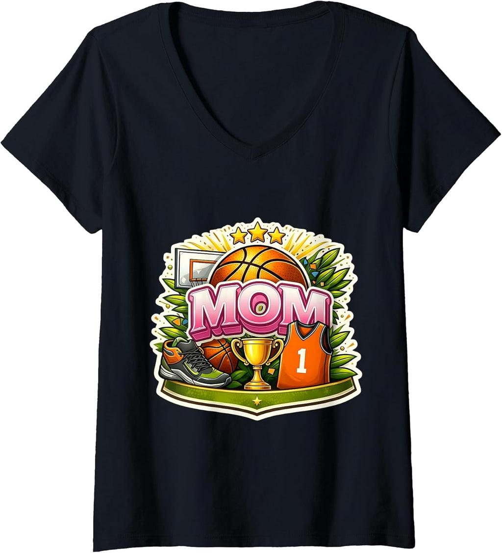 Basketball Mum Mom Son Daughter Ball Player Merch Unisex T-shirt, Sweatshirt, Hoodie, Long Sleeve Tee - T-Shirt, Sweatshirt, Hoodie