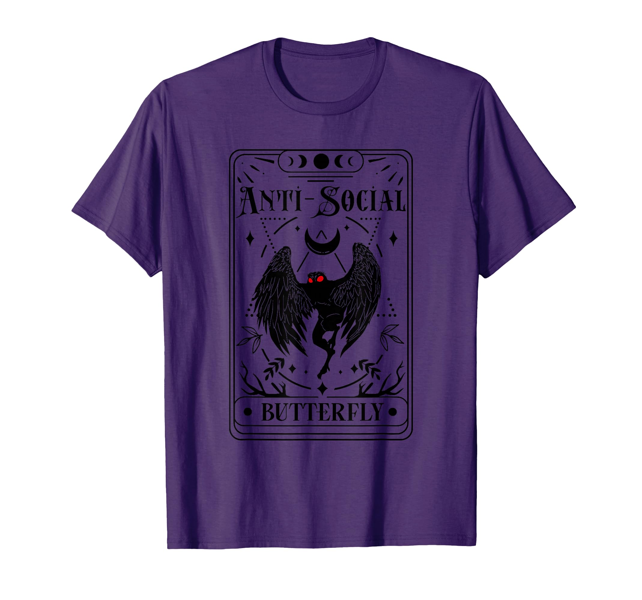 Introvert Emporium Mothman Tarot T-Shirt - Minimalist Print for Adults - T-Shirt, Sweatshirt, Hoodie